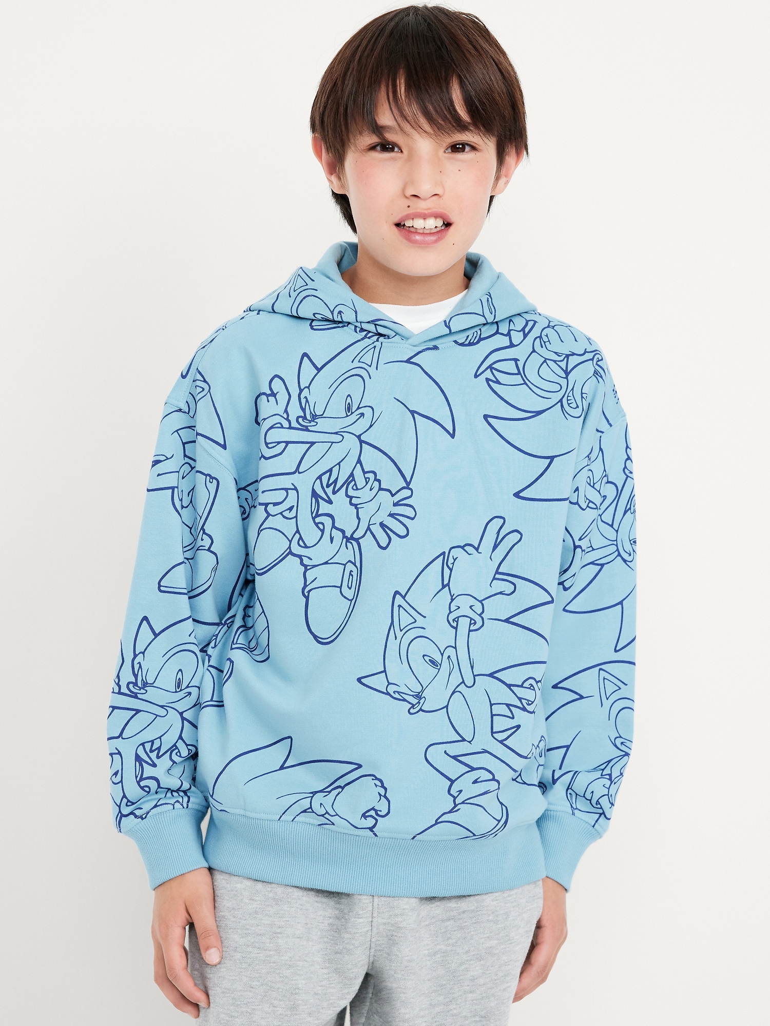 Sonic The Hedgehog™ Oversized Gender-Neutral Graphic Hoodie for Kids
