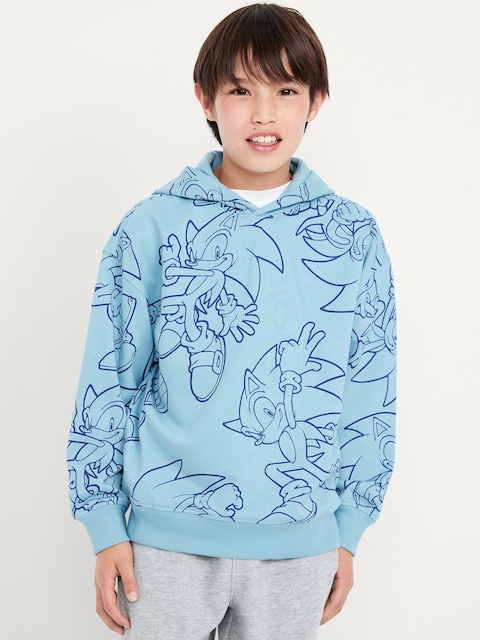 Sonic The Hedgehog™ Oversized Gender-Neutral Graphic Hoodie for Kids