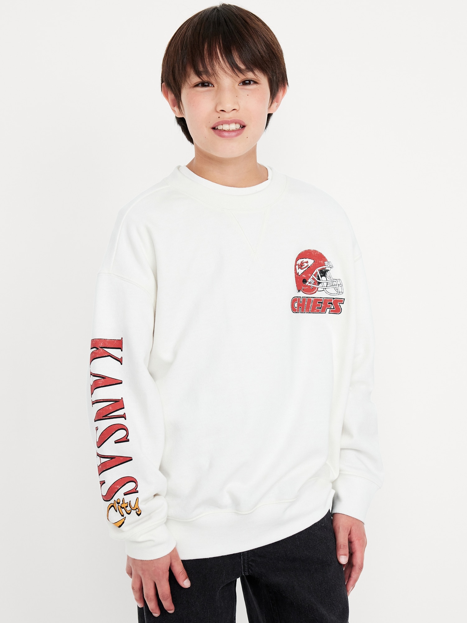 Kansas City Chiefs スウェット Men's Heather Gray Kansas City Chiefs Vintage Logo Allover