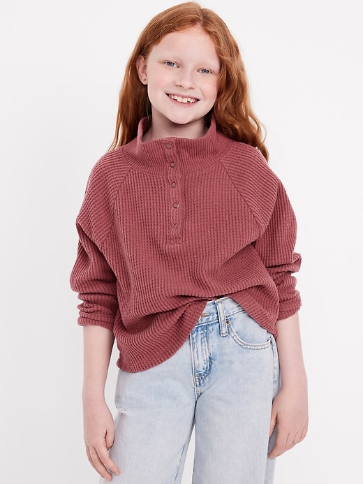 SoSoft Long-Sleeve Ribbed Sweater for Girls