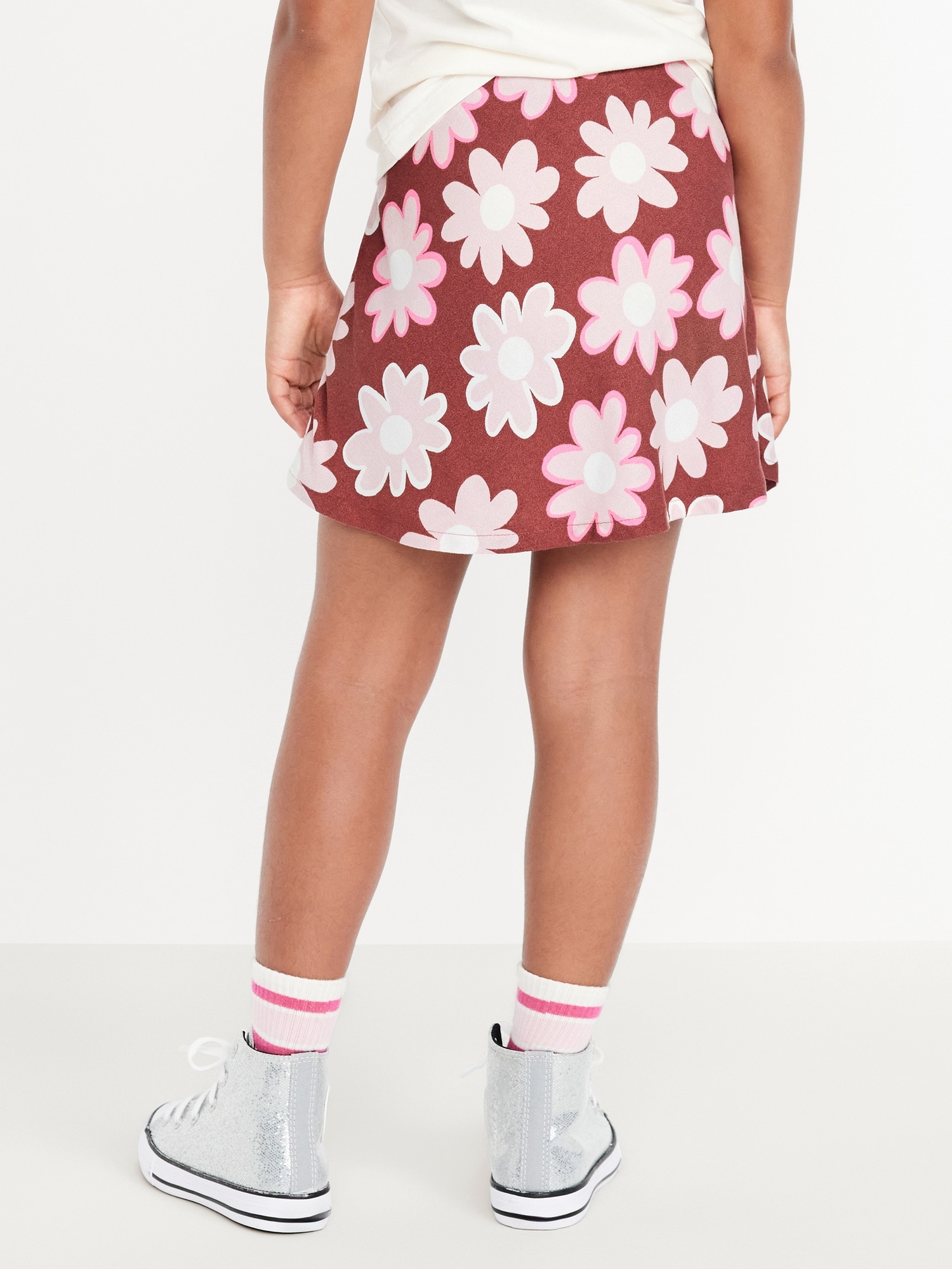 Printed Crepe Skirt for Girls