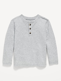 Image number 1 showing, Long-Sleeve Henley T-Shirt for Toddler Boys