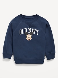Image number 1 showing, Disney© Mickey Unisex Logo Graphic Sweatshirt for Toddler