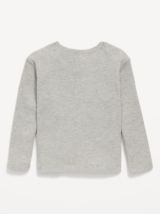 Image number 2 showing, Long-Sleeve Logo Graphic Thermal-Knit T-Shirt for Toddler Boys