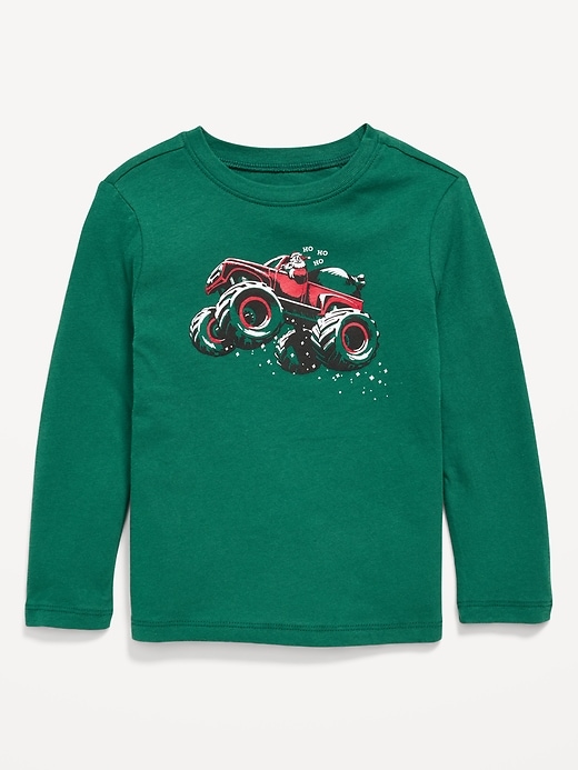 Image number 1 showing, Long-Sleeve Unisex Graphic T-Shirt for Toddler