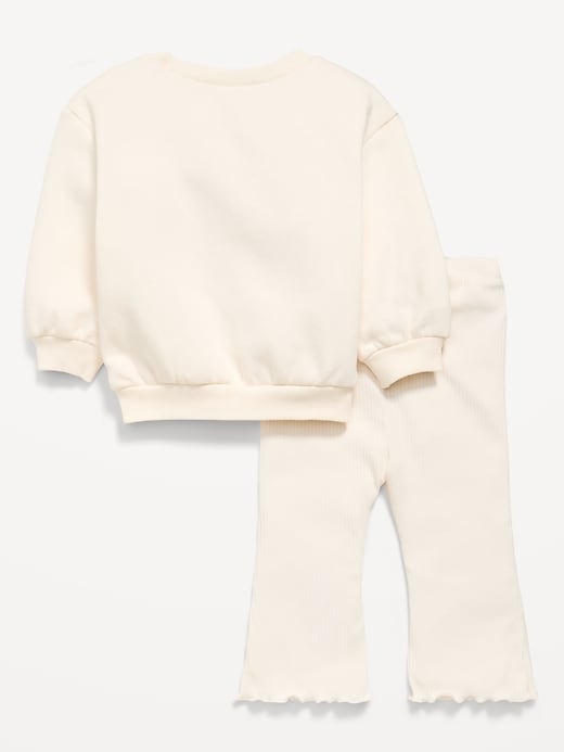 Image number 2 showing, Long-Sleeve Graphic Sweatshirt and Leggings Set for Baby