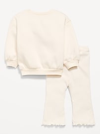 Image number 2 showing, Long-Sleeve Graphic Sweatshirt and Leggings Set for Baby