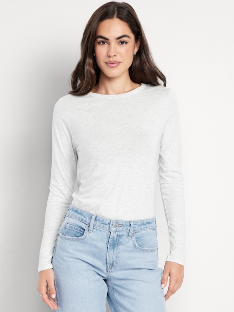 EveryWear Long-Sleeve T-Shirt - Light Gray Heather