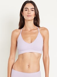 Image number 1 showing, Seamless Racerback Bralette