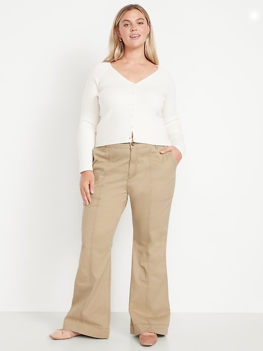 Image number 7 showing, Mid-Rise Flare Pants
