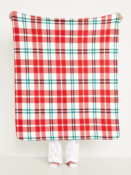 Image number 1 showing, Printed Fleece Blanket for the Family