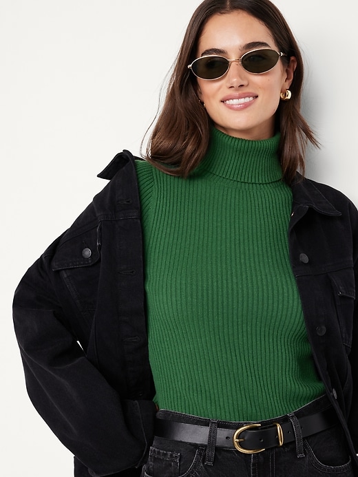 Image number 3 showing, SoSoft Lite Rib Turtleneck Sweater