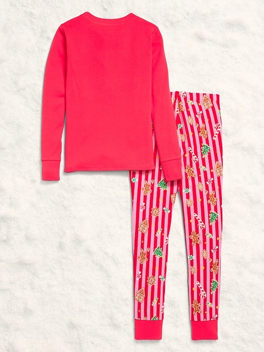 Image number 2 showing, Gender-Neutral Snug-Fit Graphic Pajama Set for Kids