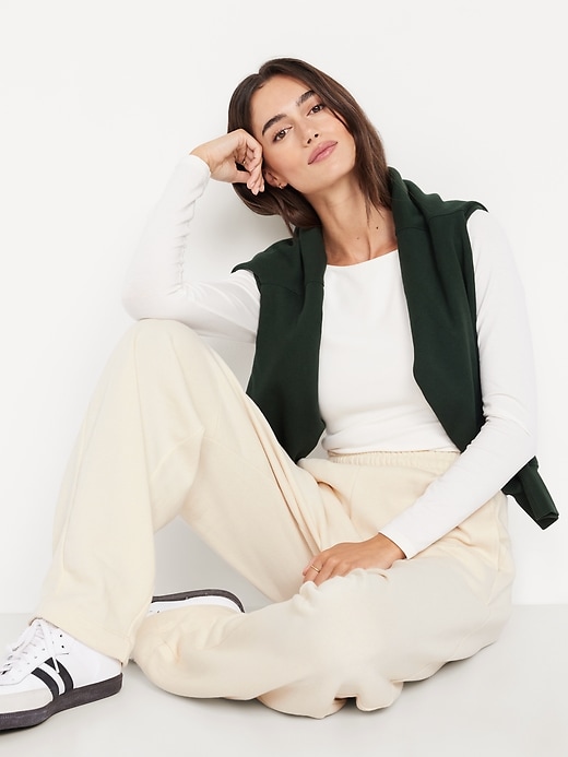Image number 3 showing, Mid-Rise SoComfy Barrel Sweatpants
