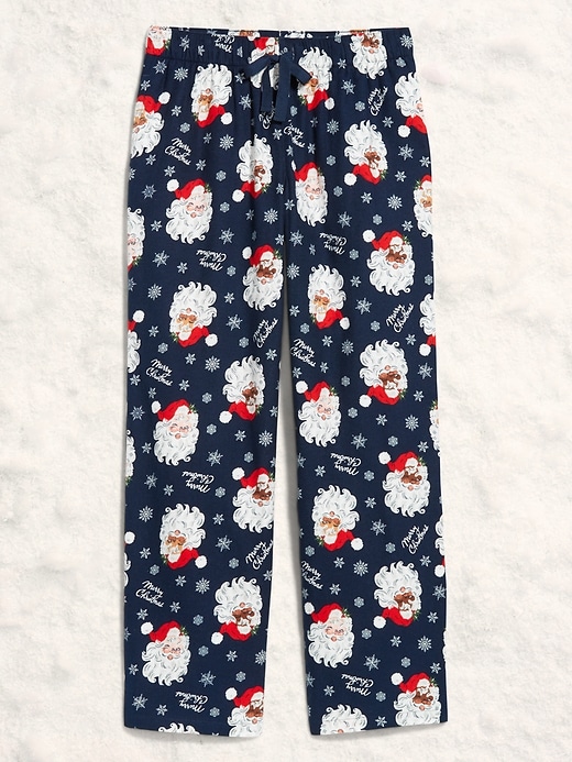 Image number 4 showing, Mid-Rise Printed Flannel Pajama Pants for Women