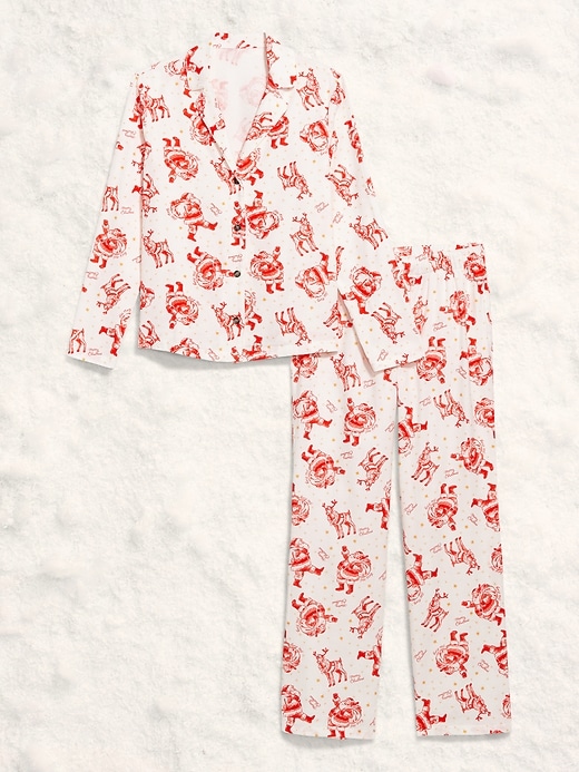 Image number 4 showing, Printed Flannel Pajama Pant Set for Women