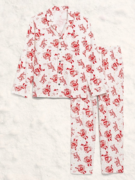 Image number 4 showing, Printed Flannel Pajama Set for Men