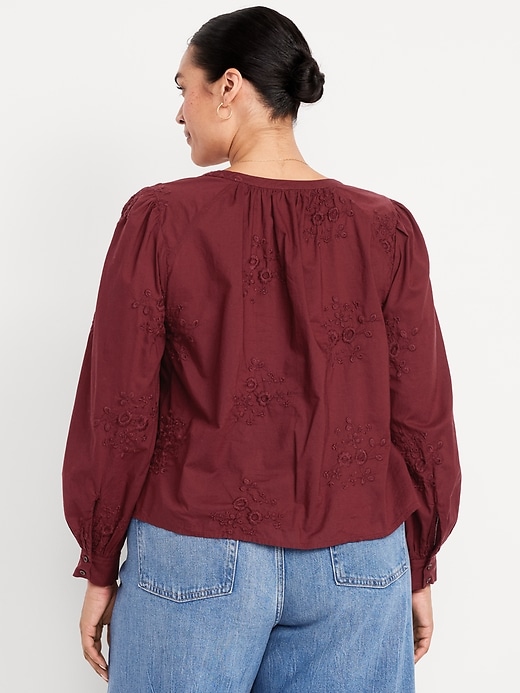 Image number 8 showing, Button-Down Embroidered Top