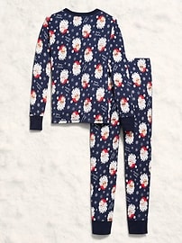 Image number 2 showing, Gender-Neutral Snug-Fit Graphic Pajama Set for Kids