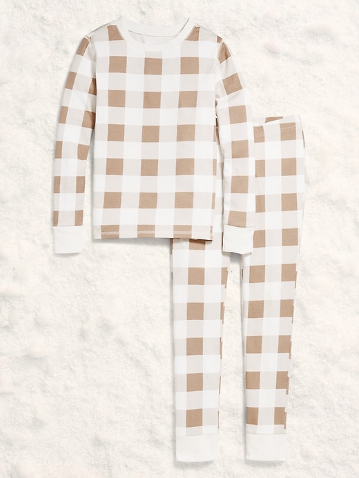 Image number 3 showing, Gender-Neutral Snug-Fit Graphic Pajama Set for Kids