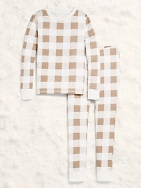 Image number 3 showing, Gender-Neutral Snug-Fit Graphic Pajama Set for Kids