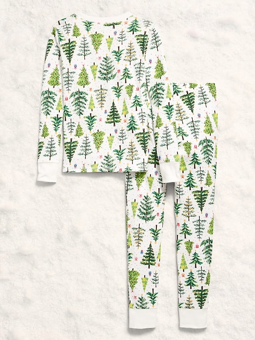 Image number 2 showing, Gender-Neutral Snug-Fit Graphic Pajama Set for Kids