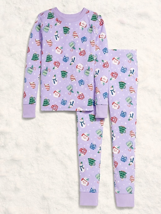 Image number 3 showing, Gender-Neutral Snug-Fit Graphic Pajama Set for Kids