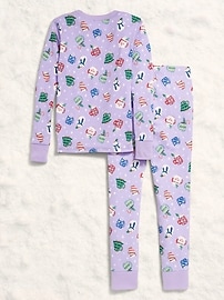 Image number 2 showing, Gender-Neutral Snug-Fit Graphic Pajama Set for Kids