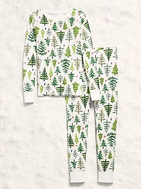 Image number 3 showing, Gender-Neutral Snug-Fit Graphic Pajama Set for Kids
