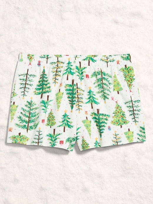 Image number 4 showing, High-Waisted Waffle Pajama Shorts for Women