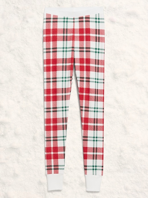 Image number 4 showing, High-Waisted Printed Waffle Pajama Leggings for Women