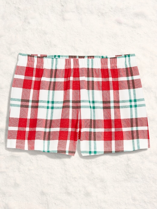 Image number 4 showing, High-Waisted Waffle Pajama Shorts for Women