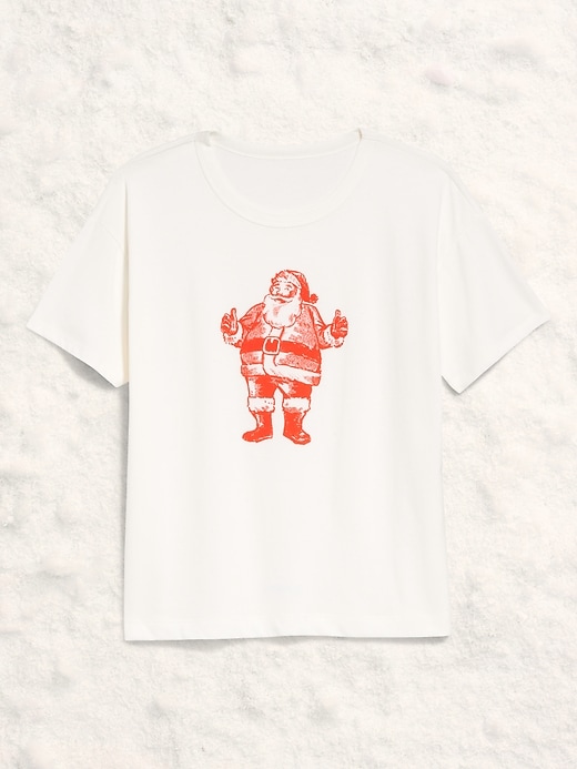 Image number 4 showing, Holiday-Graphic Crew-Neck T-Shirt for Women