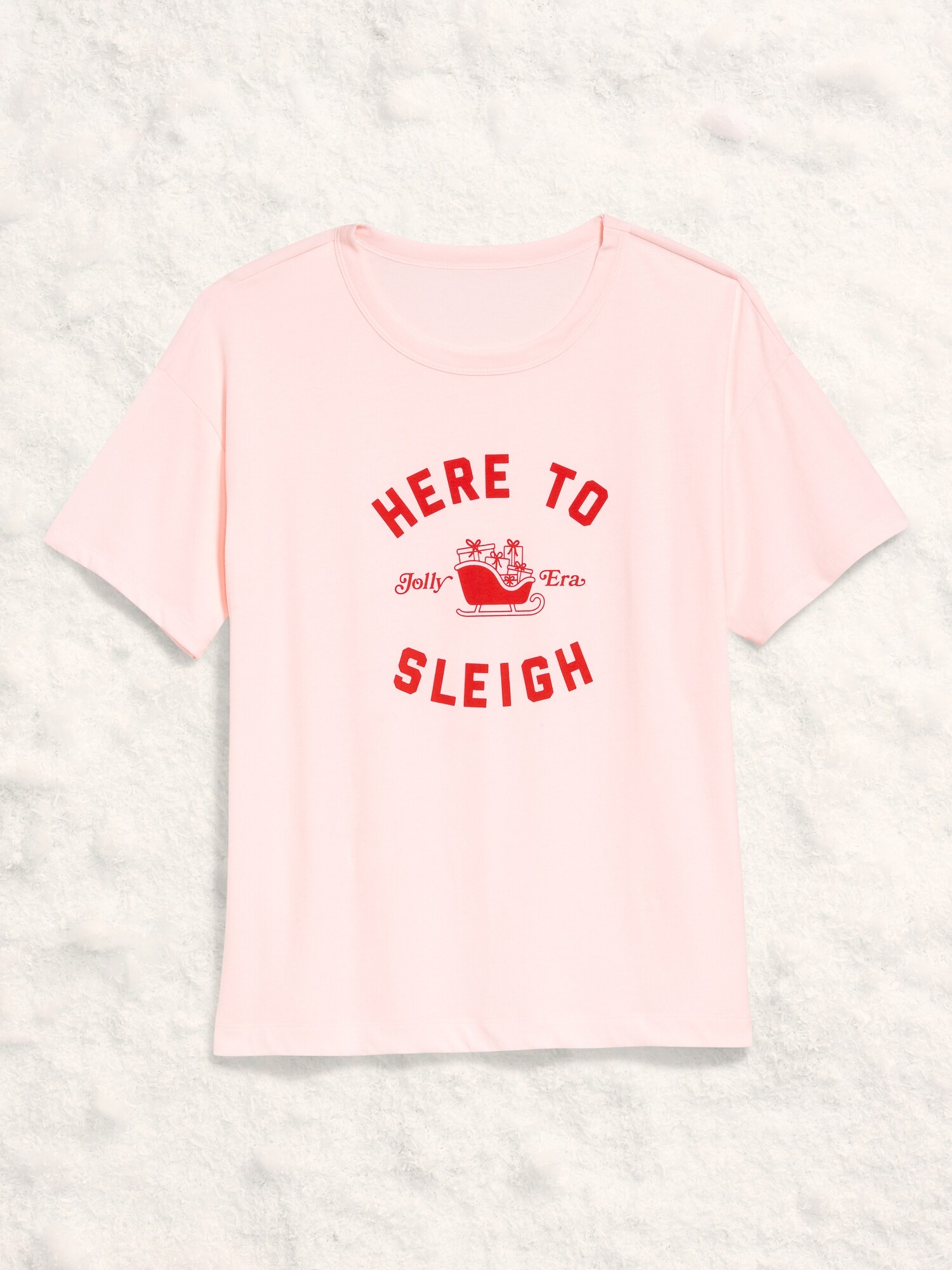 Женская футболка Old Navy Holiday-Graphic Crew-Neck T-Shirt for Women, цвет: Sleigh — фото 4