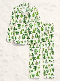 Image number 2 showing, Maternity Printed Flannel Pajama Pant Set