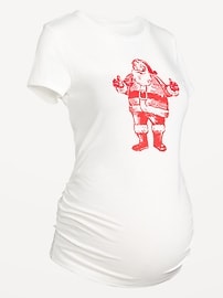 Image number 2 showing, Maternity Holiday-Graphic Crew-Neck T-Shirt