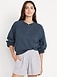 SoComfy Oversized Button-Front Graphic Sweatshirt - image 2