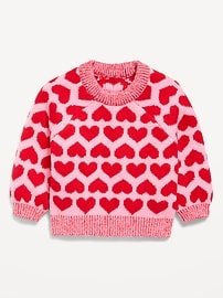 Image number 1 showing, SoSoft Printed Tunic Sweater for Baby