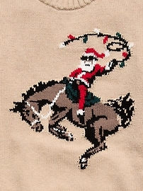 Image number 4 showing, Oversized Crew-Neck Holiday Graphic Sweater for Boys