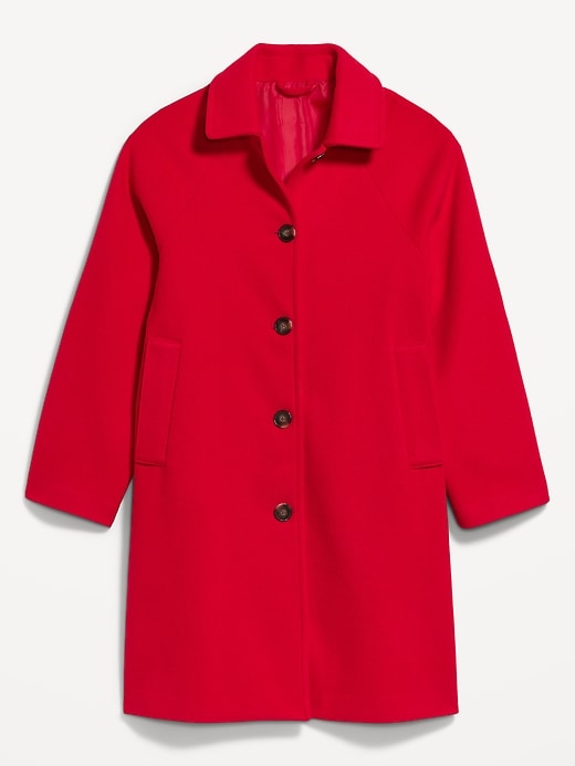 Image number 7 showing, Relaxed Button-Front Mac Coat