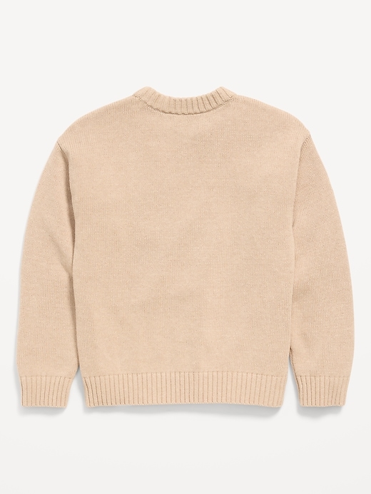 Image number 3 showing, Oversized Crew-Neck Holiday Graphic Sweater for Boys
