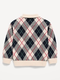 Image number 2 showing, SoSoft Oversized Collared Sweater for Toddler Boys