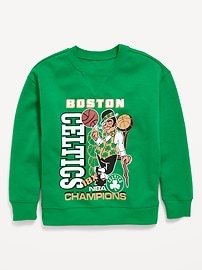 Image number 2 showing, NBA© Boston Celtics© Oversized Gender-Neutral Sweatshirt for Kids