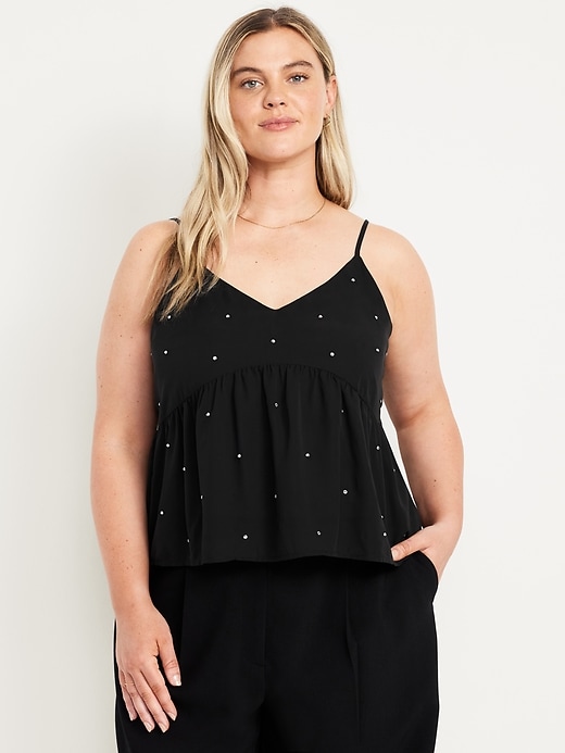 Image number 6 showing, Embellished Cami Peplum Top