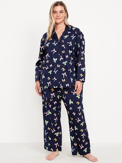 Image number 7 showing, Poplin Pajama Pant Set