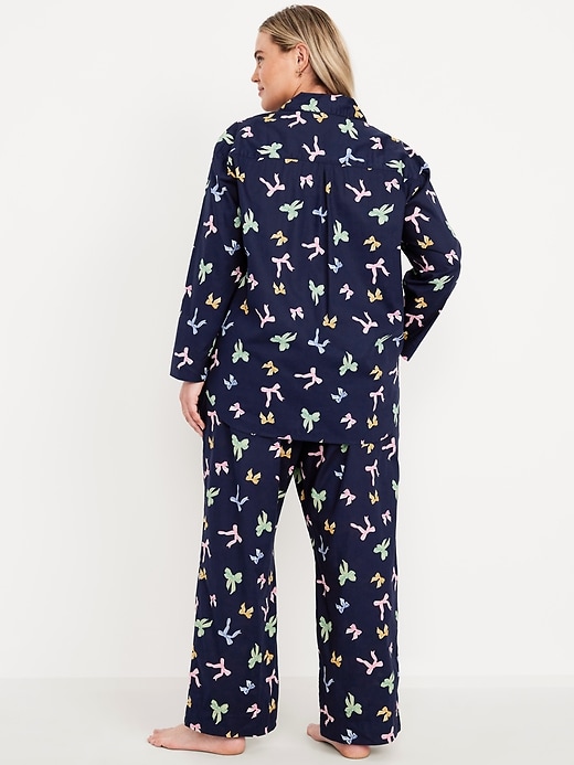 Image number 8 showing, Poplin Pajama Pant Set