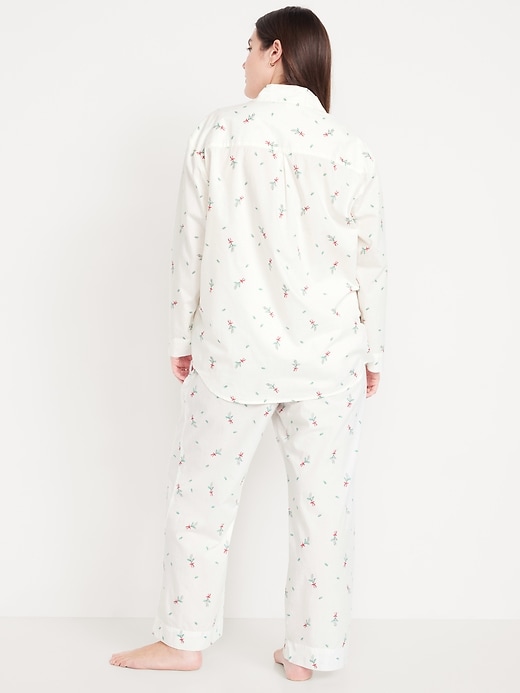 Image number 6 showing, Poplin Pajama Pant Set