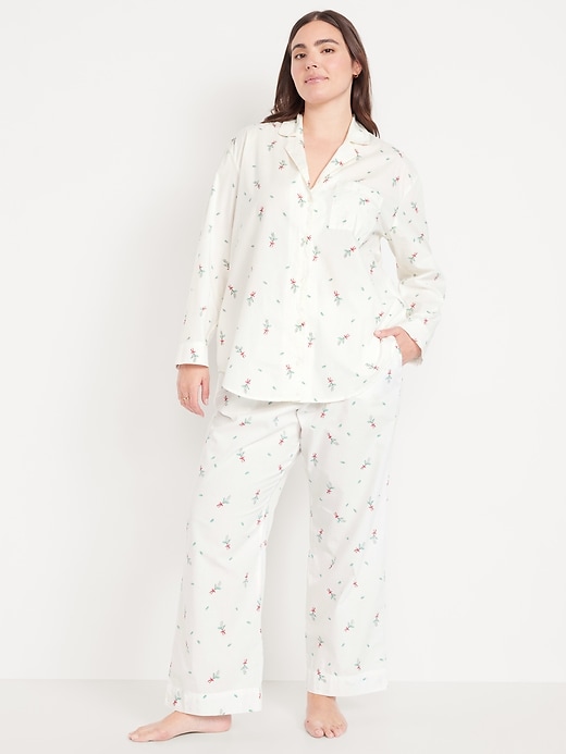 Image number 5 showing, Poplin Pajama Pant Set
