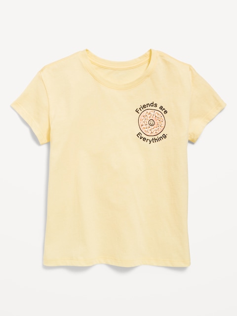 Short-Sleeve Graphic T-Shirt for Girls - Honeydew