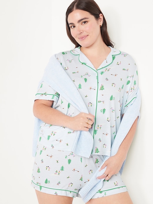 Image number 3 showing, Sunday Sleep Knit Jersey Short Set